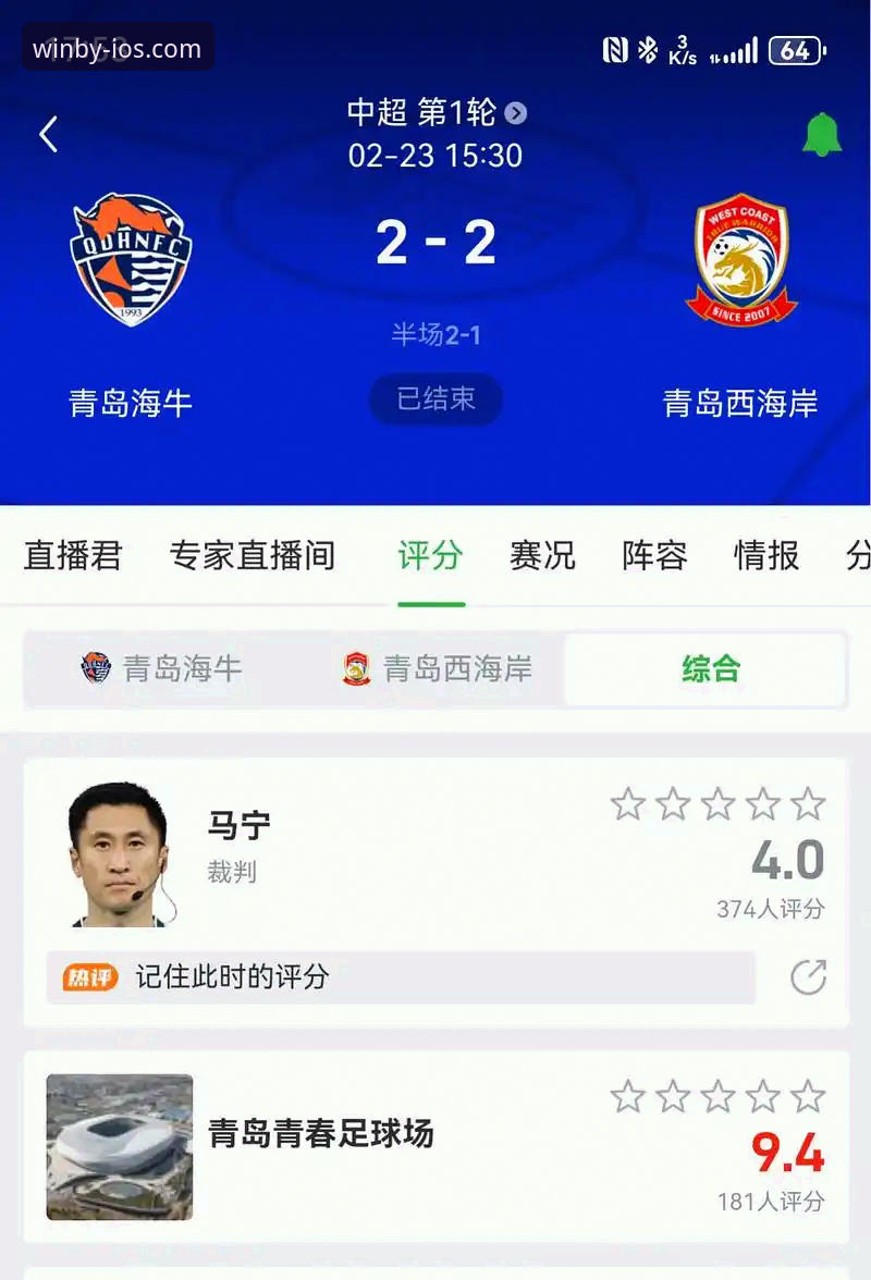 3个关键转折点：青岛海牛3-1终结13年不胜魔咒，必赢亚州游戏带你复盘中超冷门